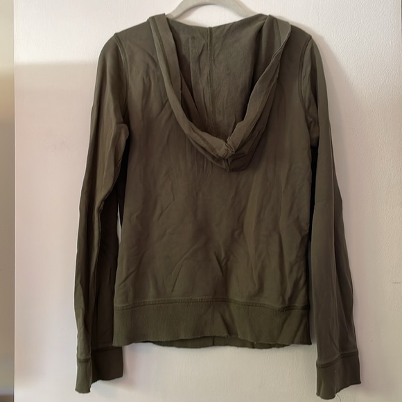 Lucky Brand Cotton Deep Scoop Neck Hooded Sweatshirt Size Medium - Picture 2 of 6